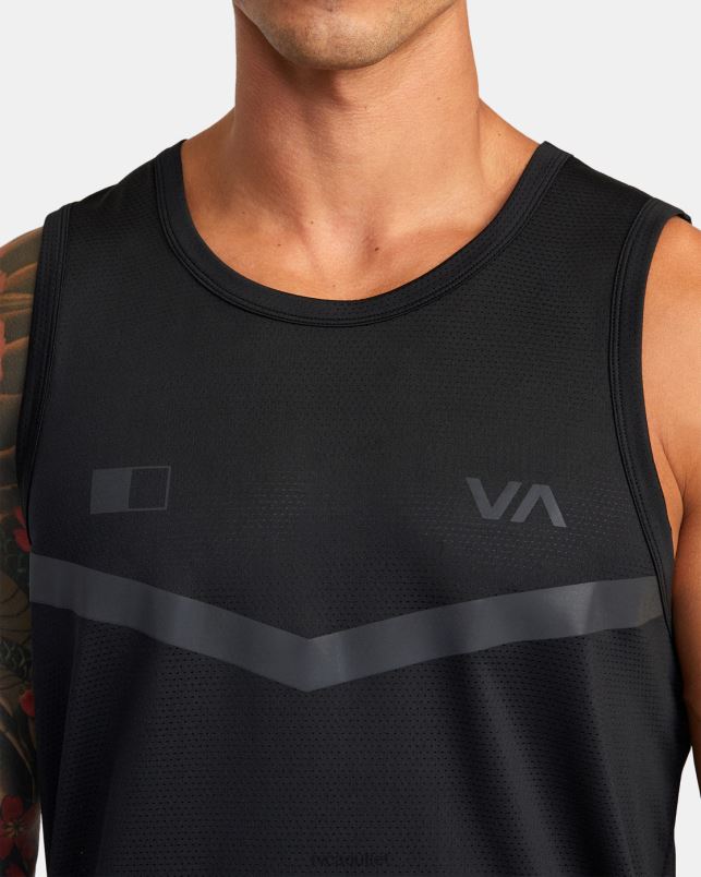 Clothing V84B313 black RVCA Men Runner Tank Top