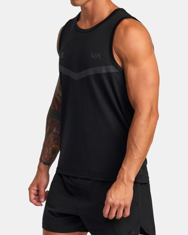 Clothing V84B313 black RVCA Men Runner Tank Top