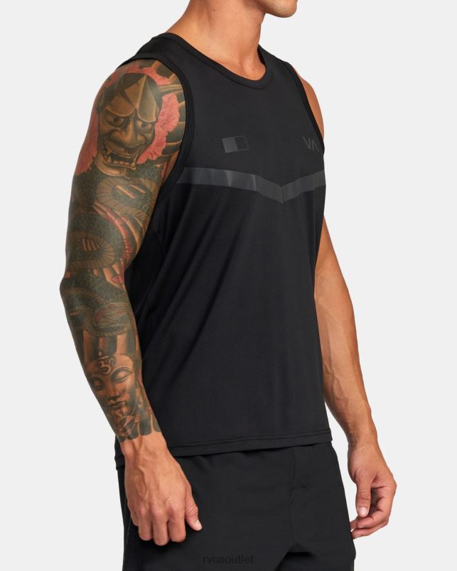 Clothing V84B313 black RVCA Men Runner Tank Top