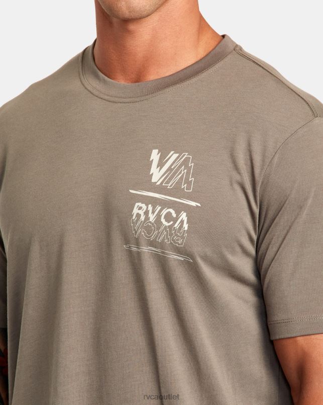 Clothing V84B32 mushroom RVCA Men VA Sport Volt Tee