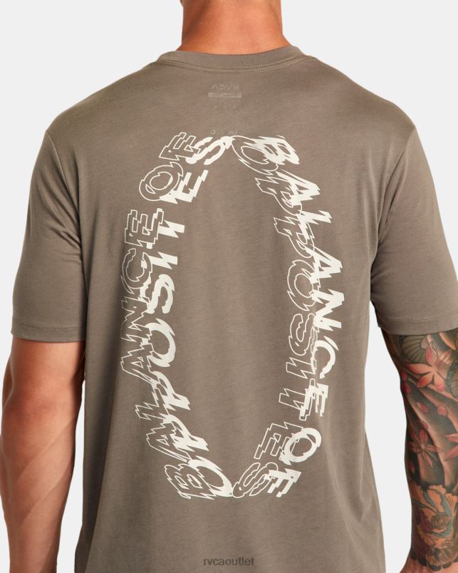 Clothing V84B32 mushroom RVCA Men VA Sport Volt Tee