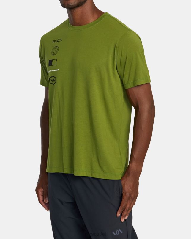 Clothing V84B392 olive leaf RVCA Men Arena T-Shirt