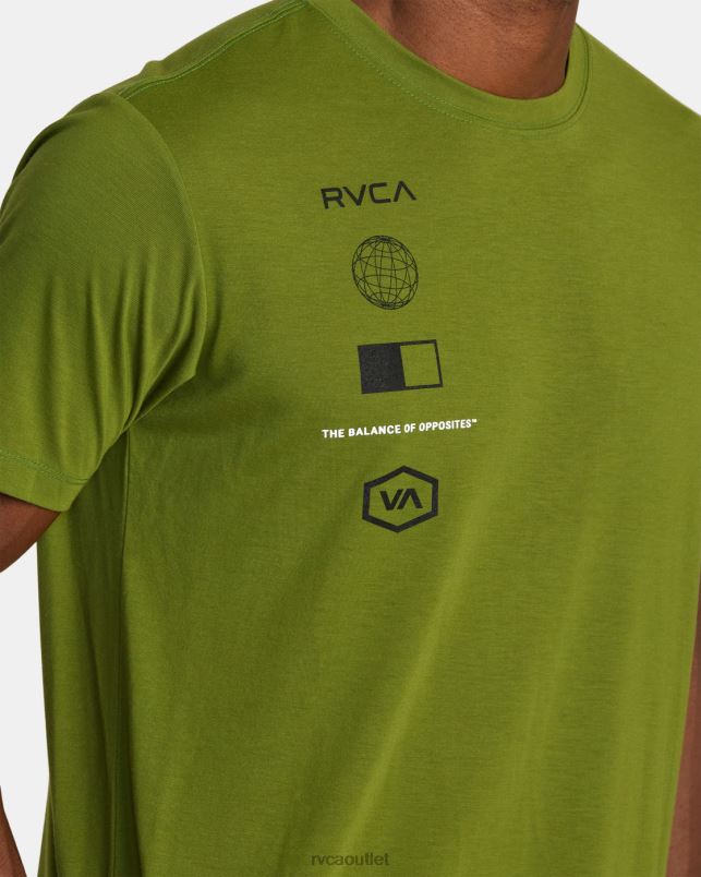 Clothing V84B392 olive leaf RVCA Men Arena T-Shirt