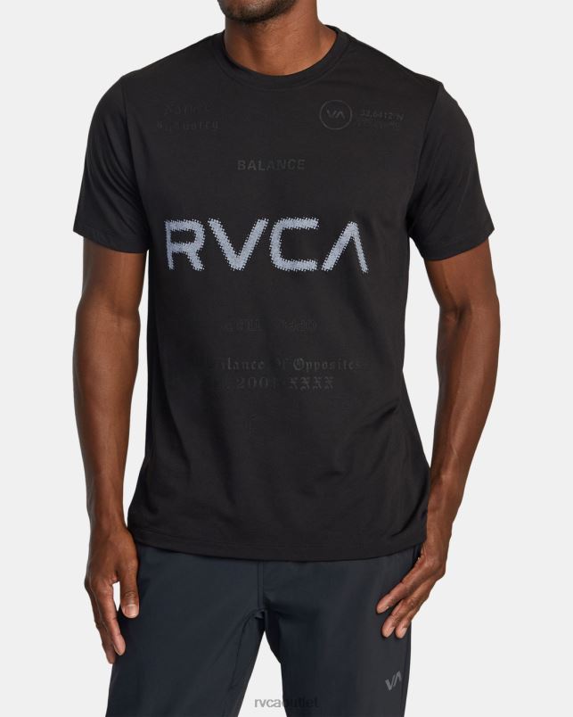 Clothing V84B469 black 2 RVCA Men VA Sport Tee