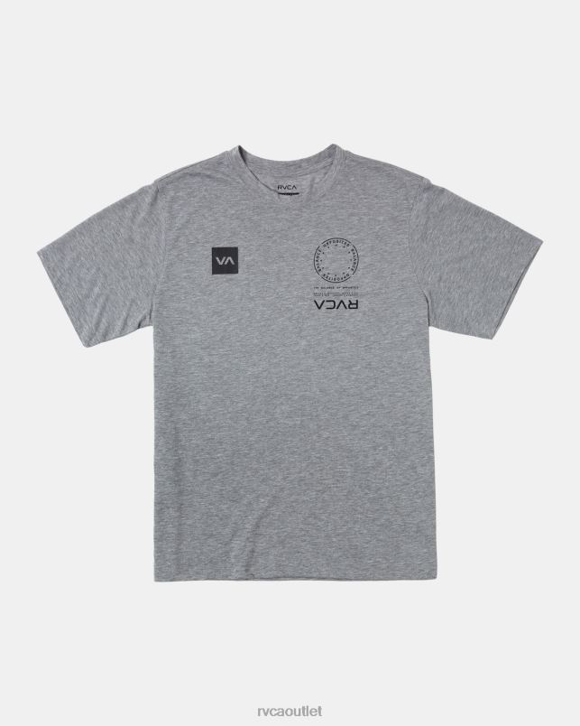Clothing V84B583 heather grey RVCA Men VA Mark Tee