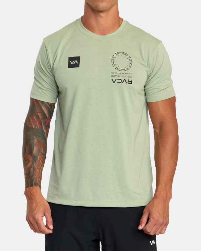 Clothing V84B668 grey army RVCA Men VA Mark Tee