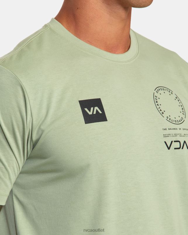 Clothing V84B668 grey army RVCA Men VA Mark Tee
