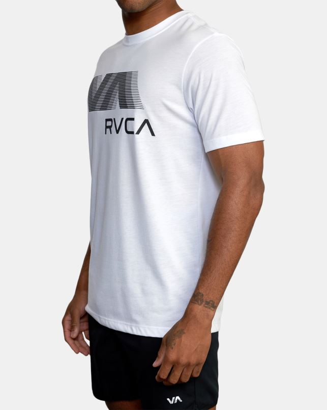 Clothing V84B681 white RVCA Men VA Blur Tee