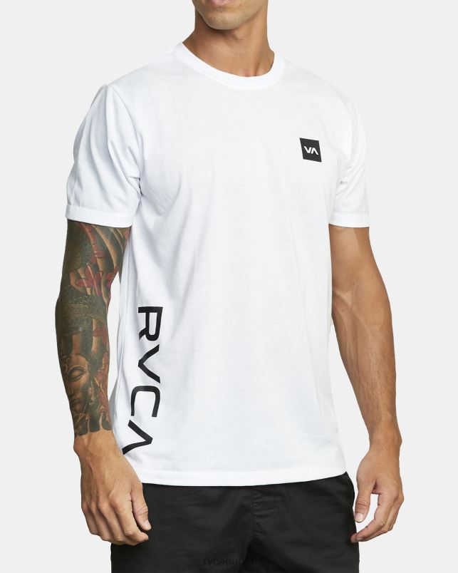 Clothing V84B688 white RVCA Men 2X Tee