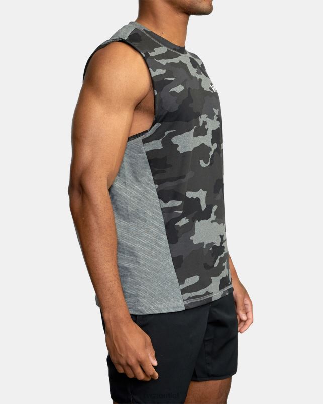 Clothing V84B895 camo RVCA Men Sport Vent Muscle Tank Top