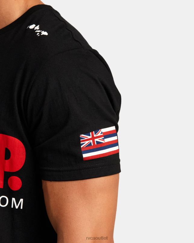 Clothing V84B914 black RVCA Men Penn Just Scrap Tee