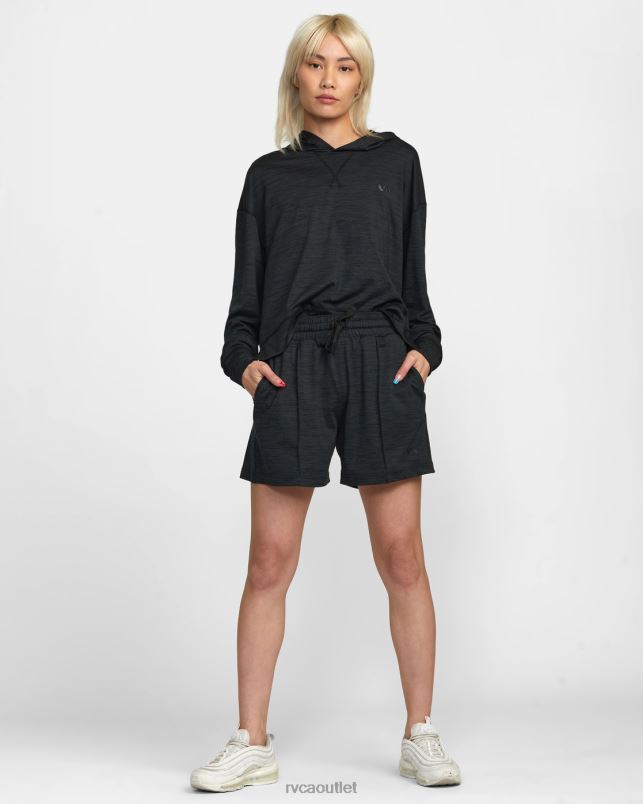 Clothing V84B1263 black RVCA Women C-Able Workout Shorts