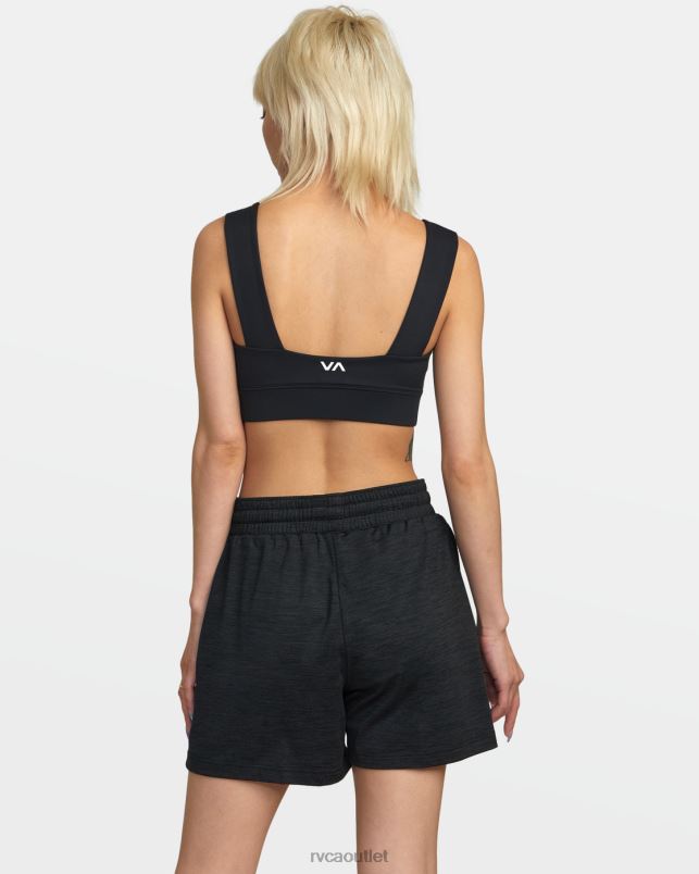 Clothing V84B1263 black RVCA Women C-Able Workout Shorts