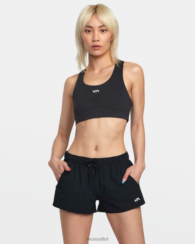 Clothing V84B1311 black RVCA Women VA Essential Low-Rise Yogger Sport Shorts