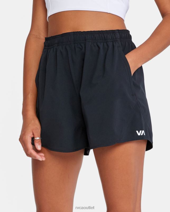 Clothing V84B1332 black RVCA Women VA Essential Yogger Workout Shorts 3