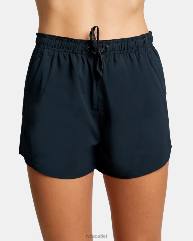 Clothing V84B1332 black RVCA Women VA Essential Yogger Workout Shorts 3