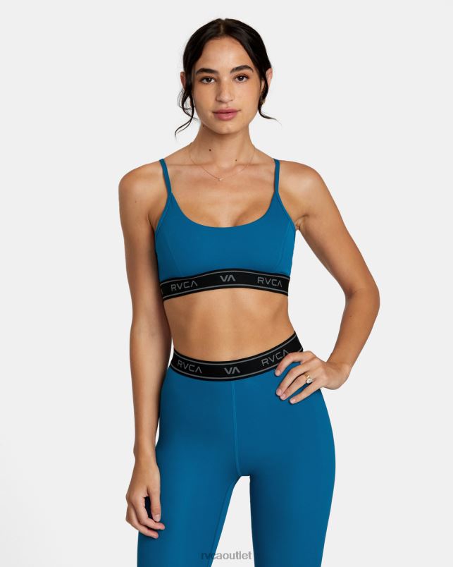 Clothing V84B1082 teal RVCA Women Base Sports Bra