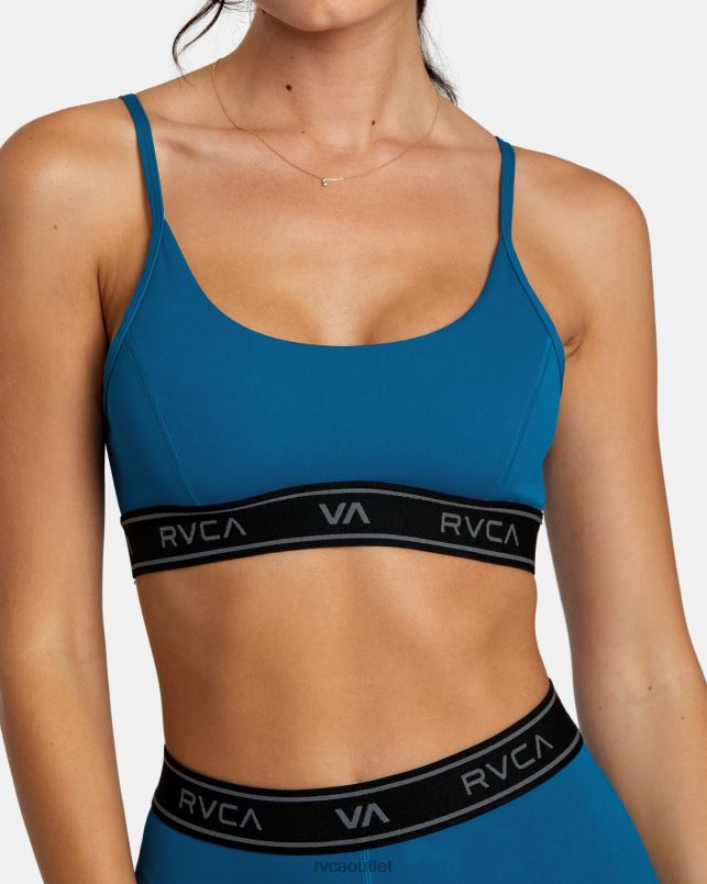 Clothing V84B1082 teal RVCA Women Base Sports Bra