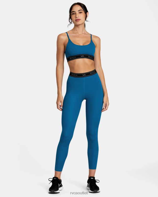 Clothing V84B1082 teal RVCA Women Base Sports Bra