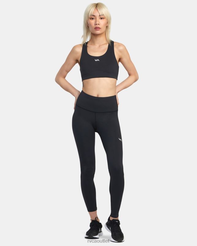Clothing V84B1280 black RVCA Women VA Essential Mid Support Sports Bra