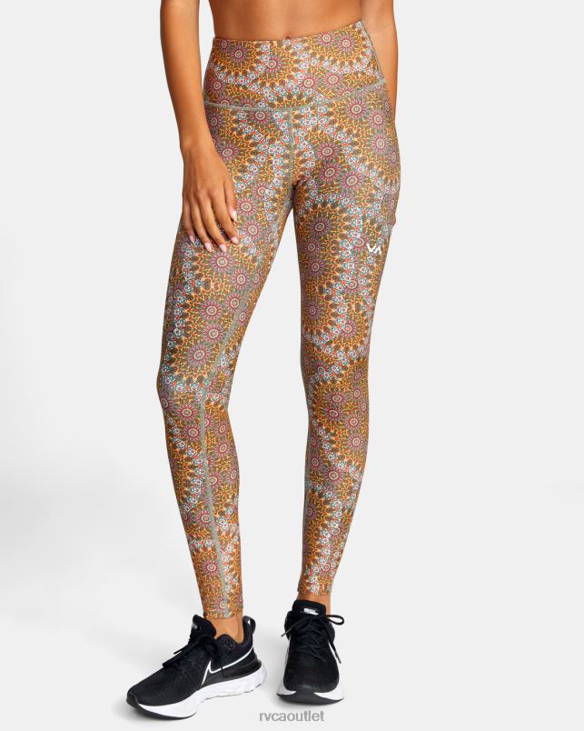 Clothing V84B1029 muscimol gold RVCA Women Kelsey Brookes VA Essential Leggings