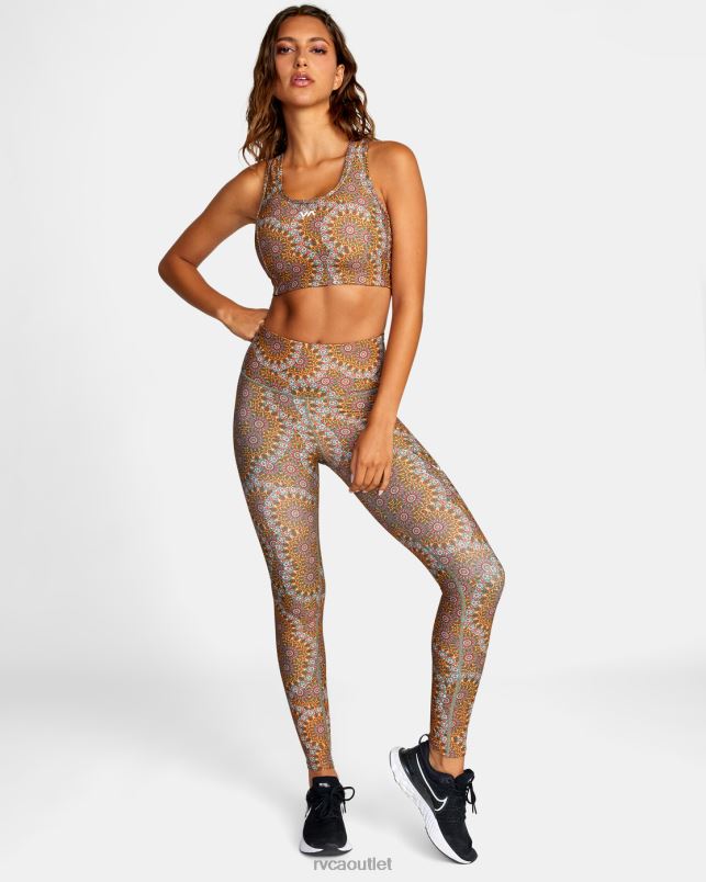 Clothing V84B1029 muscimol gold RVCA Women Kelsey Brookes VA Essential Leggings