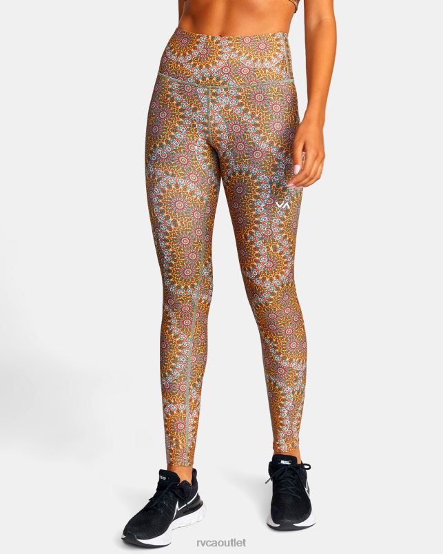Clothing V84B1029 muscimol gold RVCA Women Kelsey Brookes VA Essential Leggings
