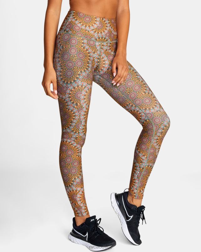 Clothing V84B1029 muscimol gold RVCA Women Kelsey Brookes VA Essential Leggings