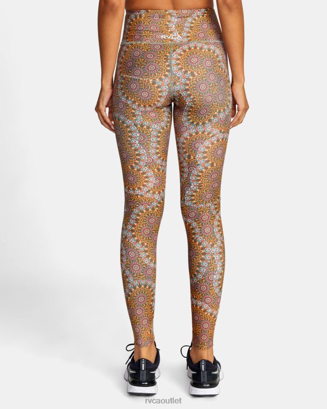 Clothing V84B1029 muscimol gold RVCA Women Kelsey Brookes VA Essential Leggings