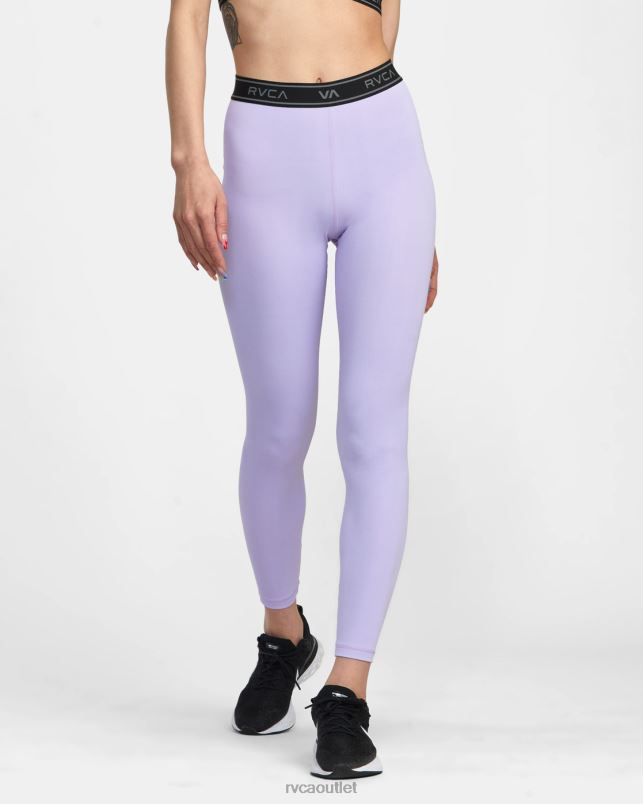 Clothing V84B1368 lavender RVCA Women Base Workout Leggings