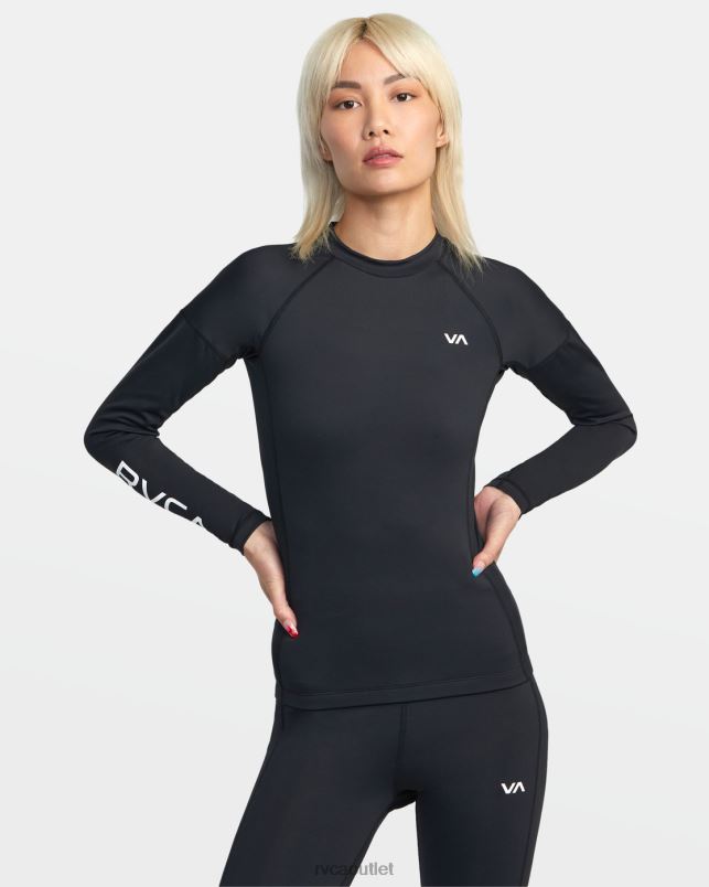 Clothing V84B1285 black RVCA Women VA Sport Long Sleeve Compression Top