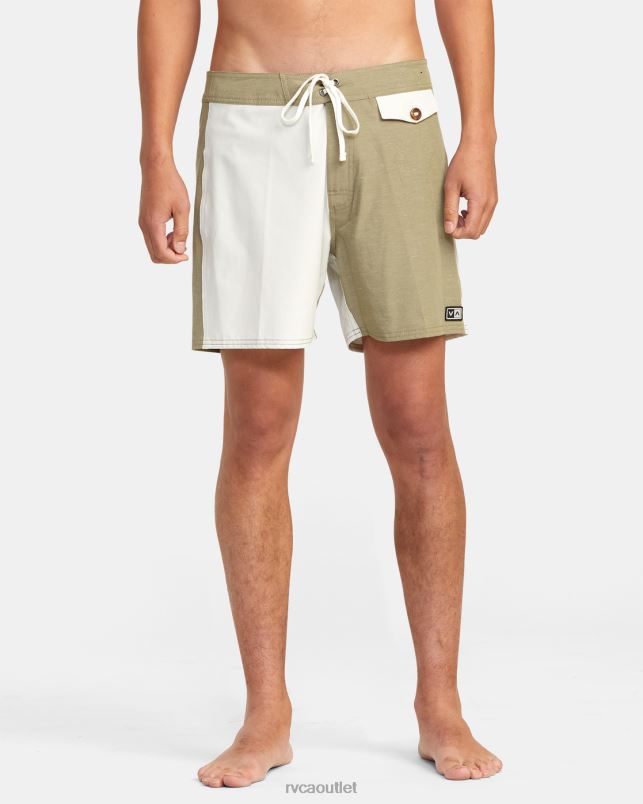 Bottoms V84B1031 aloe RVCA Unisex Edgewood Hemp Boardshorts 16