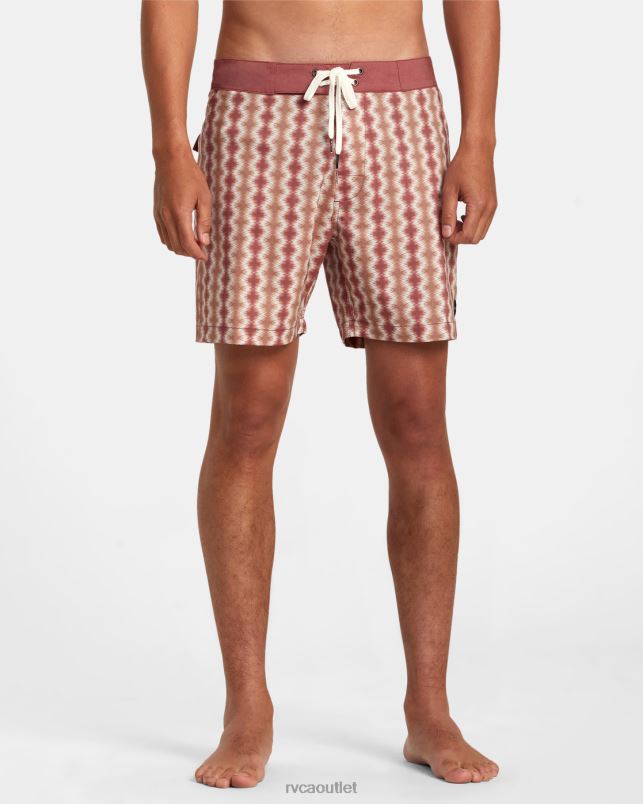 Bottoms V84B128 cinnabar RVCA Unisex Brookes Boardshorts16