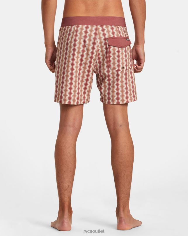 Bottoms V84B128 cinnabar RVCA Unisex Brookes Boardshorts16