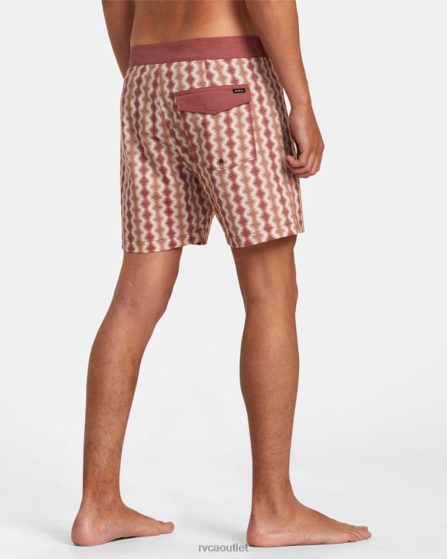 Bottoms V84B128 cinnabar RVCA Unisex Brookes Boardshorts16