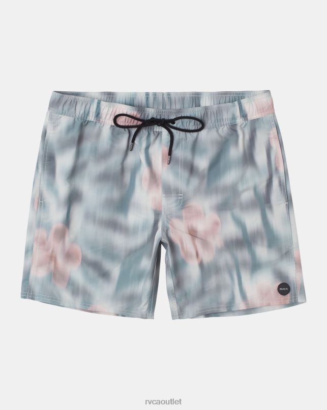 Bottoms V84B209 bleach RVCA Unisex Perry 17 Elastic Waist Boardshorts