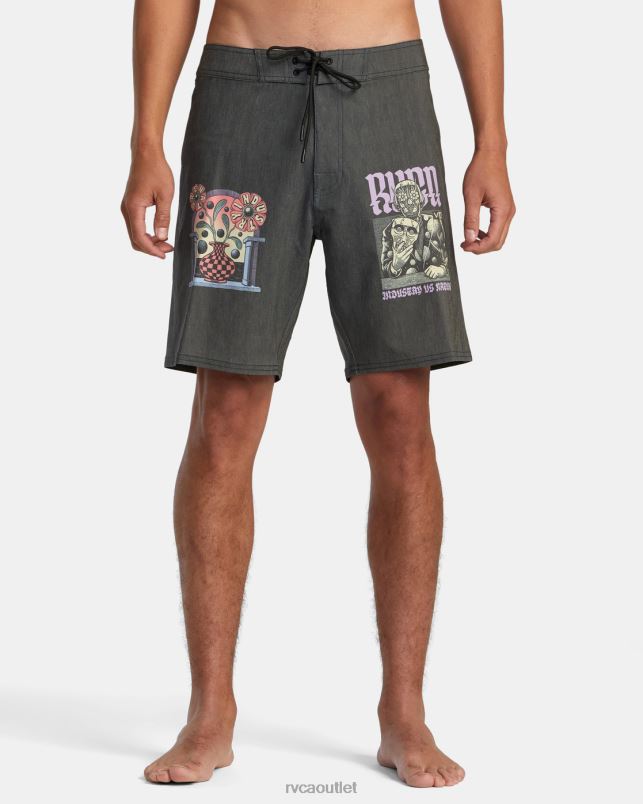 Bottoms V84B231 black RVCA Unisex Martin Ander Boardshorts18