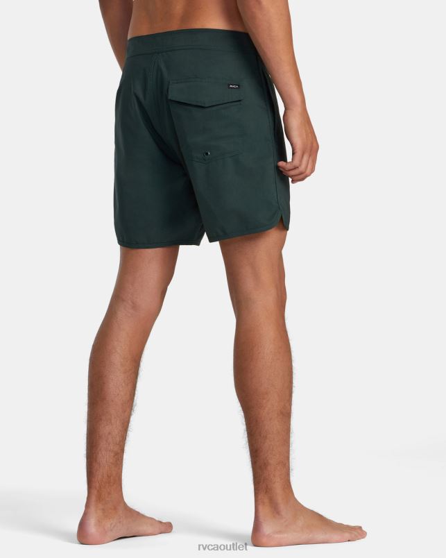 Bottoms V84B325 hunter green RVCA Unisex Freeport Boardshorts16