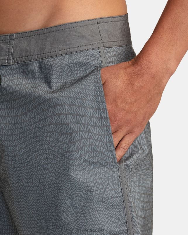 Bottoms V84B326 black RVCA Unisex Freeport Boardshorts16