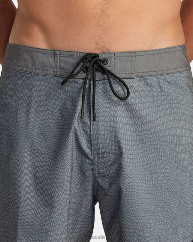 Bottoms V84B326 black RVCA Unisex Freeport Boardshorts16