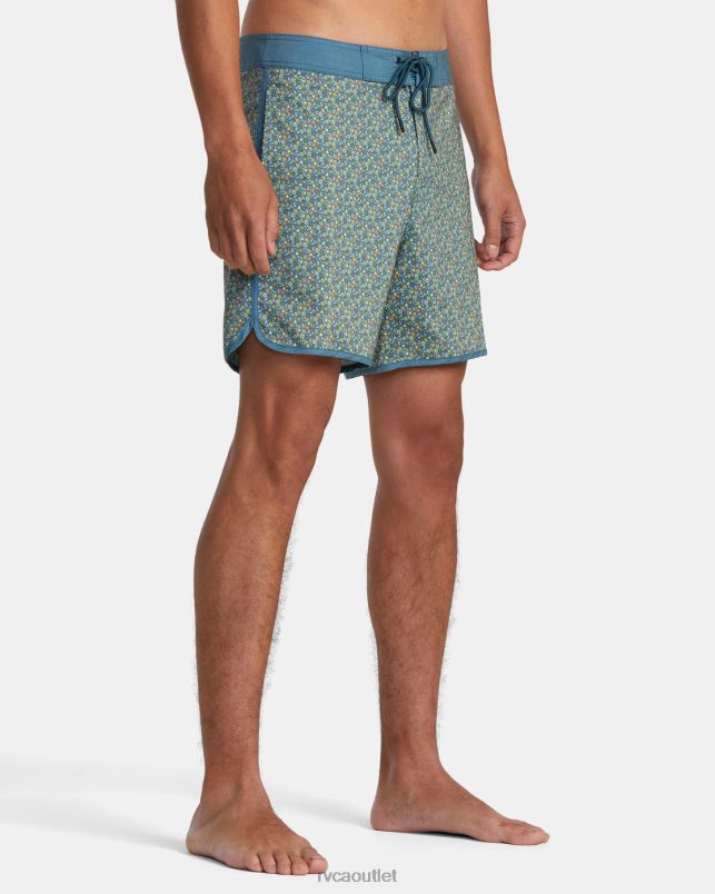 Bottoms V84B334 duck blue RVCA Unisex Freeport Boardshorts16