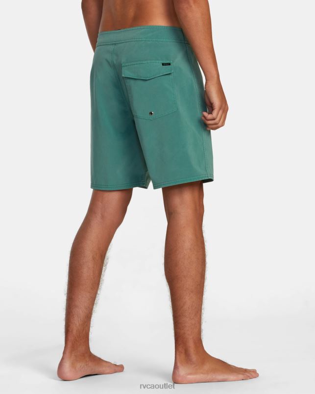 Bottoms V84B449 evergreen RVCA Unisex VA Pigment Boardshorts 18