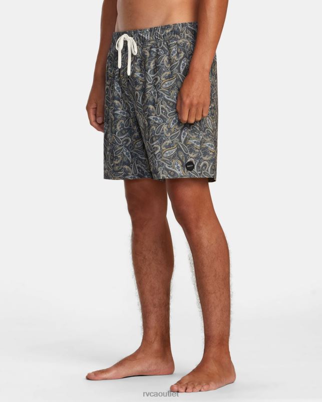 Bottoms V84B473 multi 2 RVCA Unisex Atlas Elastic Waist Boardshorts 17