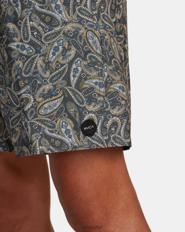 Bottoms V84B473 multi 2 RVCA Unisex Atlas Elastic Waist Boardshorts 17