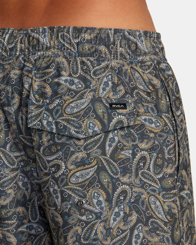 Bottoms V84B473 multi 2 RVCA Unisex Atlas Elastic Waist Boardshorts 17