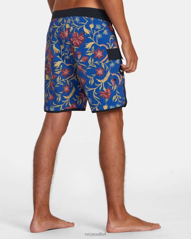 Bottoms V84B475 blue RVCA Unisex Eastern Boardshorts 18