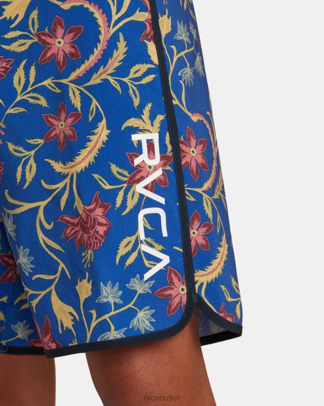 Bottoms V84B475 blue RVCA Unisex Eastern Boardshorts 18