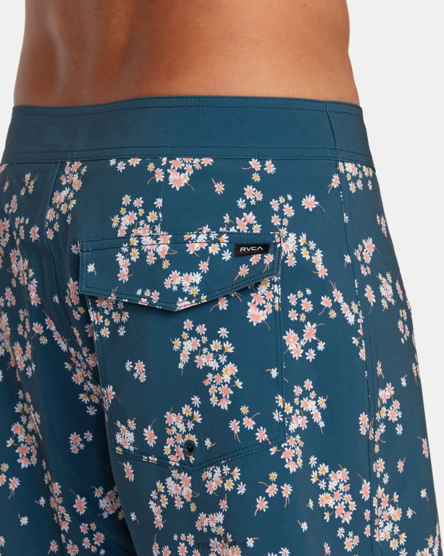 Bottoms V84B492 duck blue RVCA Unisex VA Pigment Print Elastic Waist