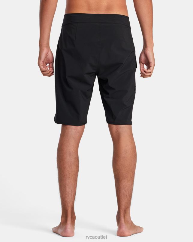 Bottoms V84B597 all black RVCA Unisex Eastern Boardshorts 20
