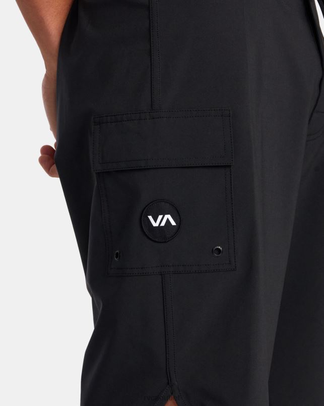 Bottoms V84B597 all black RVCA Unisex Eastern Boardshorts 20